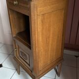 Small Art Deco bedside table with marble top