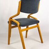 Chaises tchèques en contreplaqué plié de Holesov, années 1970, ensemble de 4