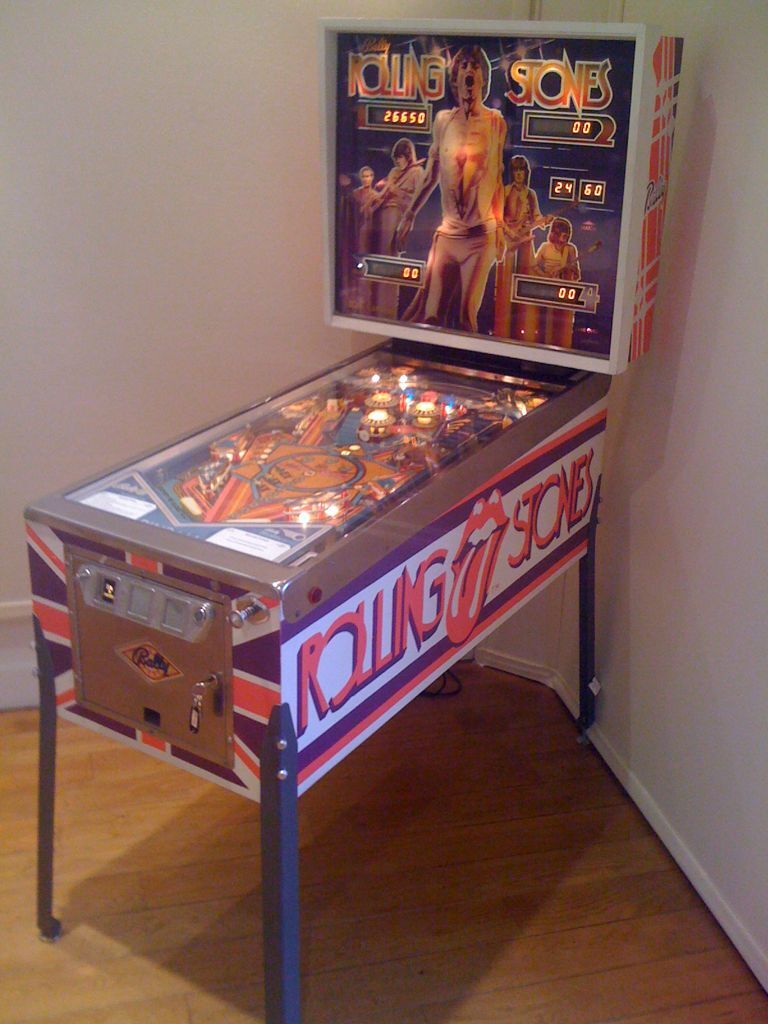 Rolling Stones Bally 1980 Pinball machine