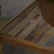 Vintage 1960s Danish oak coffee table, brutalist mid-century, style of Kjærnulf