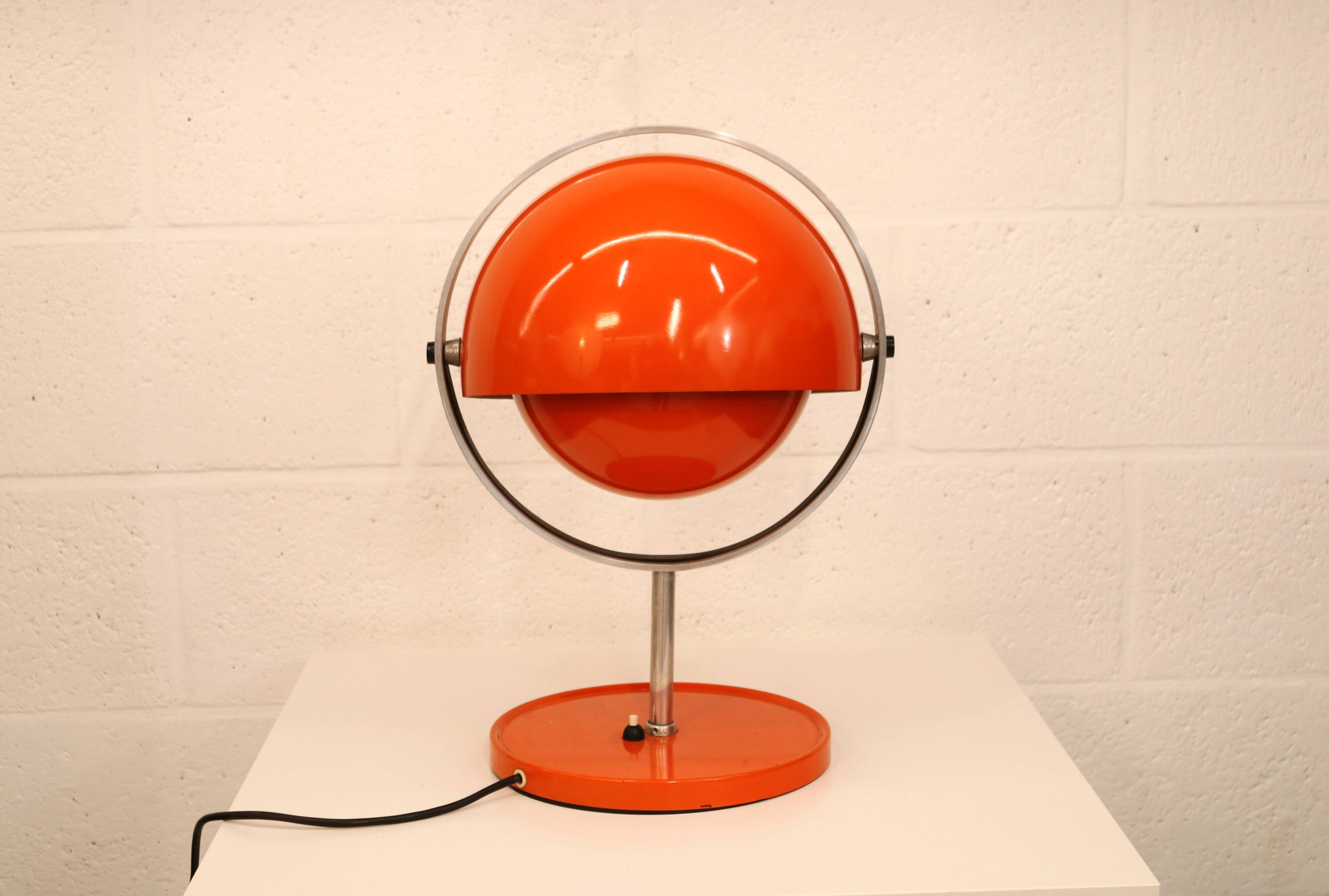 Rare vintage Moonlight space age table lamp by Buch & Jørgensen for Quality