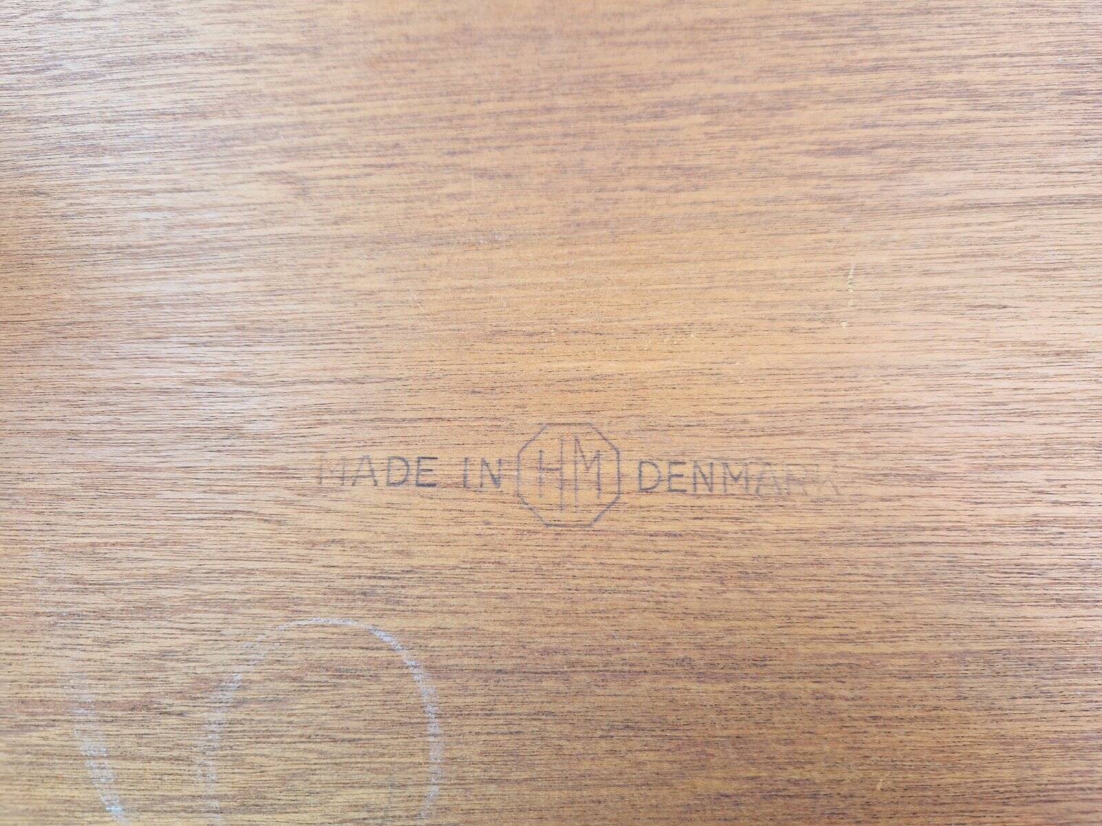 Table d'appoint en teck de HM Møbel, Danemark, années 1960.