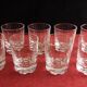 Service of 9 glasses of Sèvres crystal liqueur