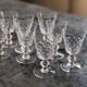 8 Verres ciselés en cristal ancien