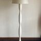 Modernist wooden floor lamp Brancusi Endless column 1940 1950