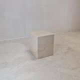 Italian Marble Side Table or Pedestal, 1980's