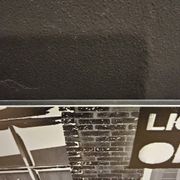 Large black and white artworks / photo collage (160x50) temple