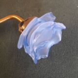 Opaline wall light in blue flower shape