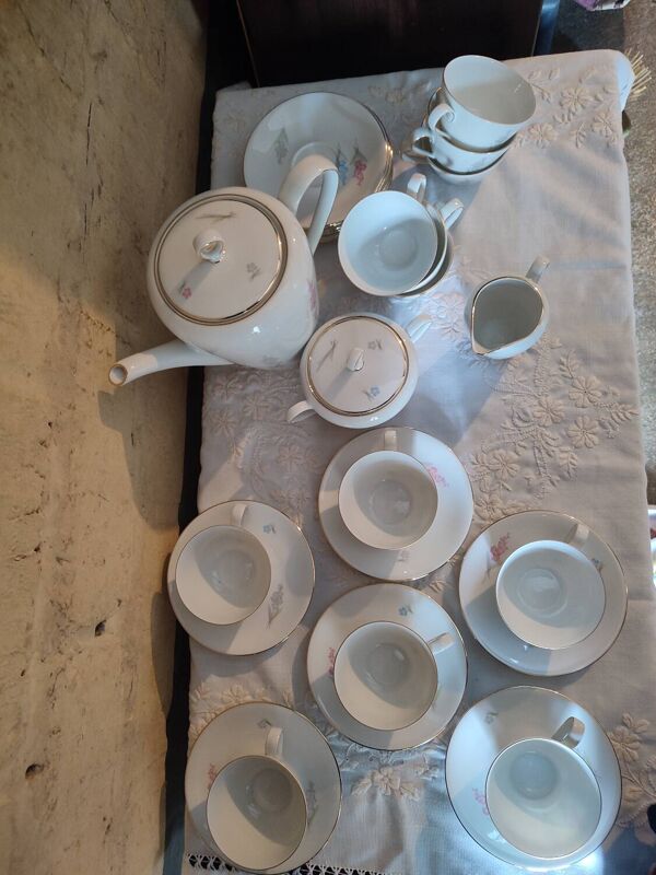 Service à café Porcelaine PMR Jaeger & Co Bavaria modèle Lindau