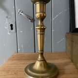 Old brass candle holder