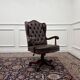 Grand fauteuil de bureau Chesterfield en anglais