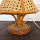 Vintage rattan caned lamp