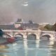 Painting signed Oil on canvas circa 1989 dimension: height -67cm- Length -73 cm-