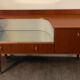 Enfilade Scandinavian tv cabinet of the 60s in teak