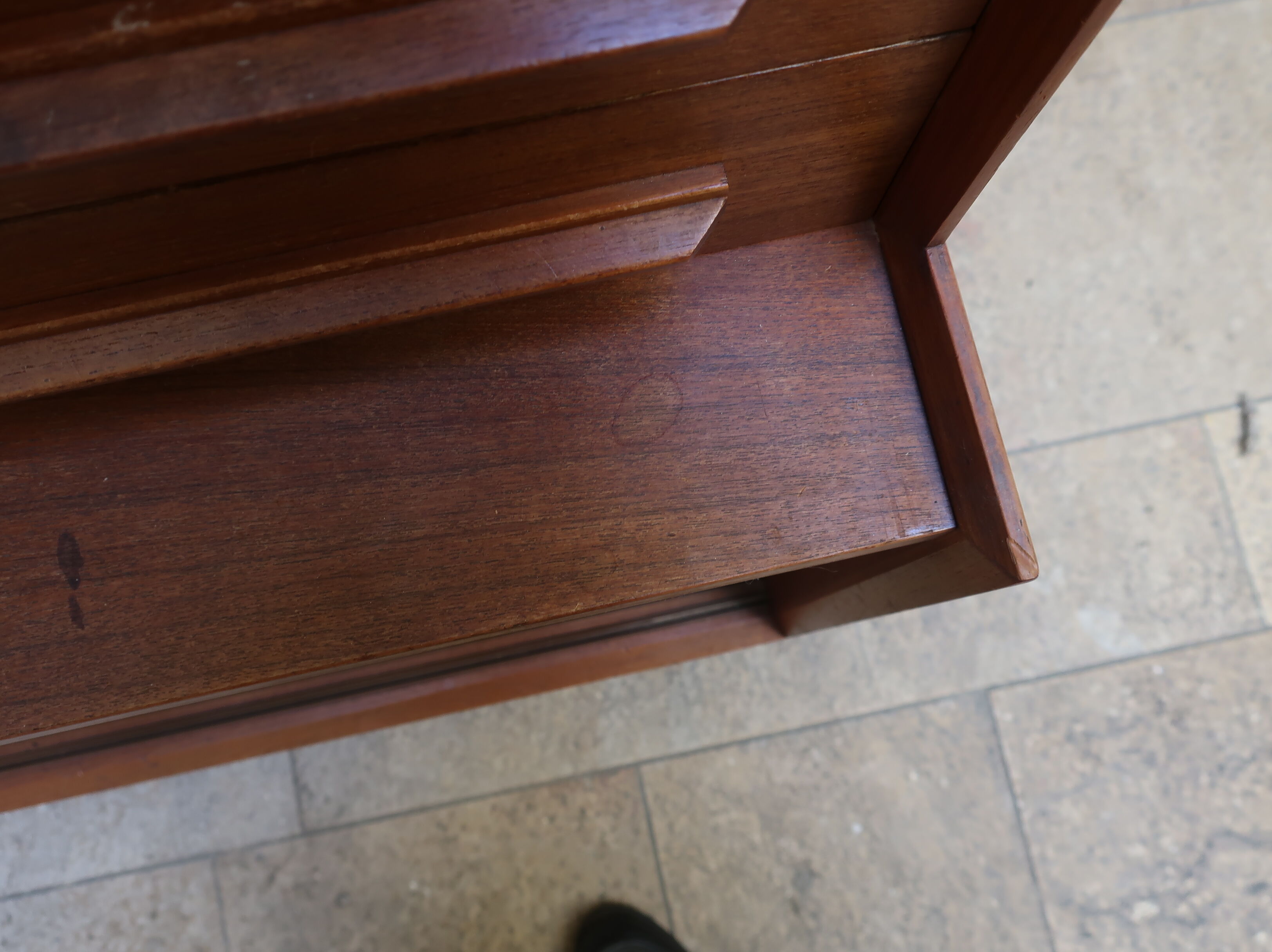 High sideboard of the 60s in teak