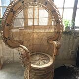 Emmanuelle rattan armchair