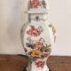 Old Porcelain Lamp Rodez Floral Decor Vintage Table Base Vintage