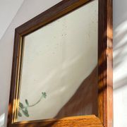 Art deco mirror 1920 wood and silver vintage