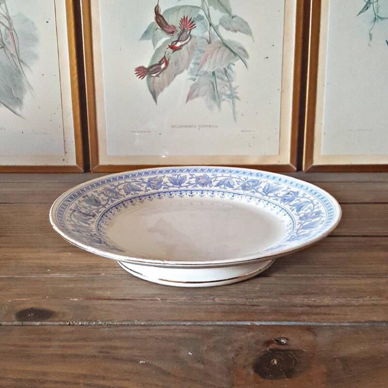 Sarreguemines U&C Syra model "low" fruit bowl, early 20th century