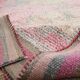 Tapis de couloir Oushak rose pâle