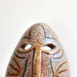 Ceramic wall mask Mayan mask from Accolay, 60s