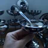 Ice cream cups and spoons