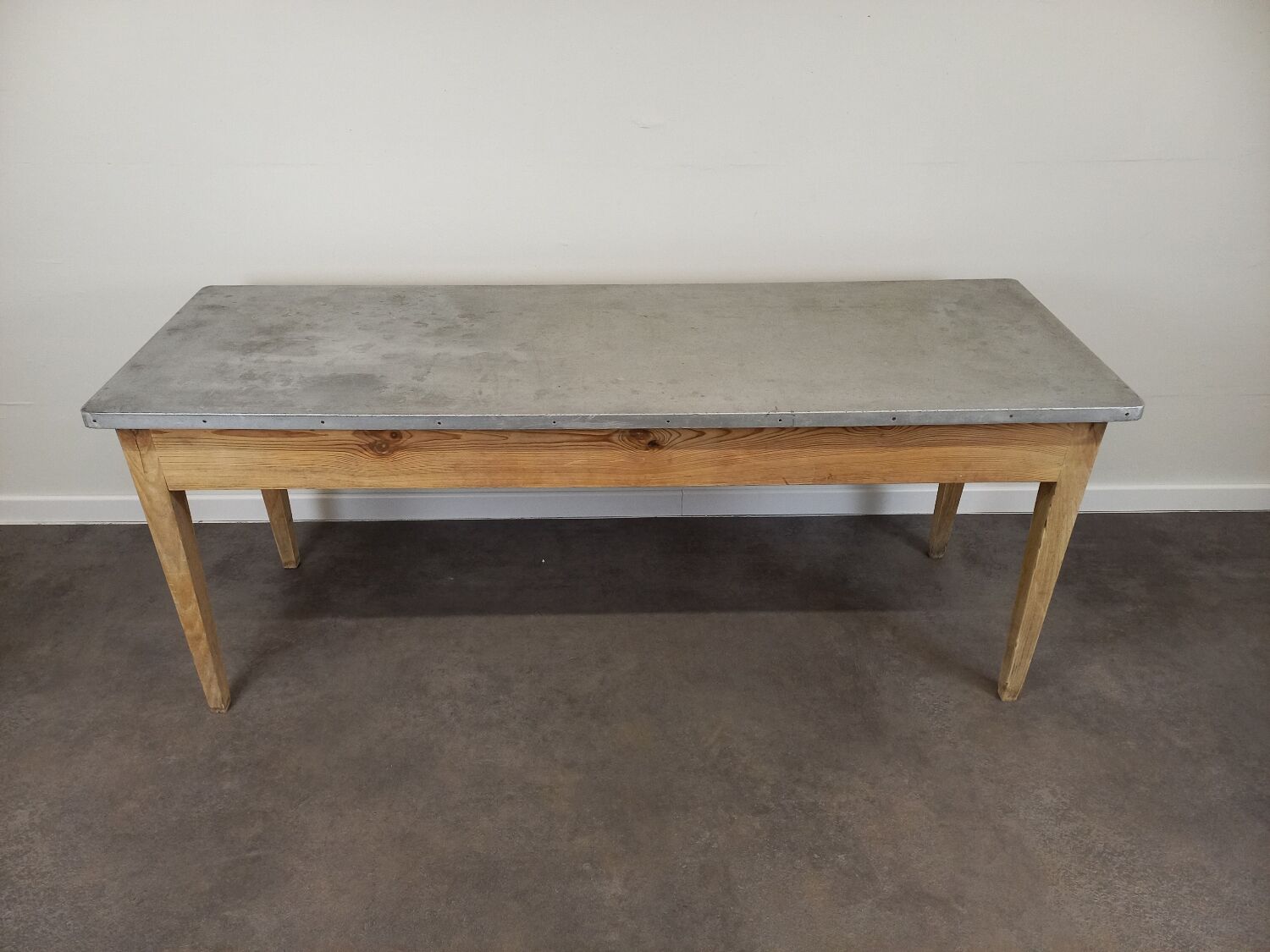 Bistro table zinc tray 185 cm