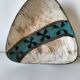 Vintage triangular ceramic bowl