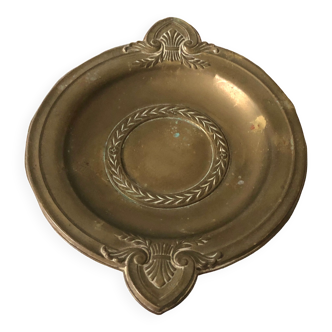 Old gilded brass cup