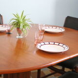 Scandinavian teak table and 6 chairs