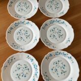 Vintage forget-not dessert plates