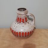 Vase west germany Scheurich Keramik fat lava