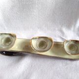 Triple ceramic candle holder