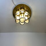 Murano & Brass Ceiling Lamp by J.T. Kalmar, Austria, 1960s