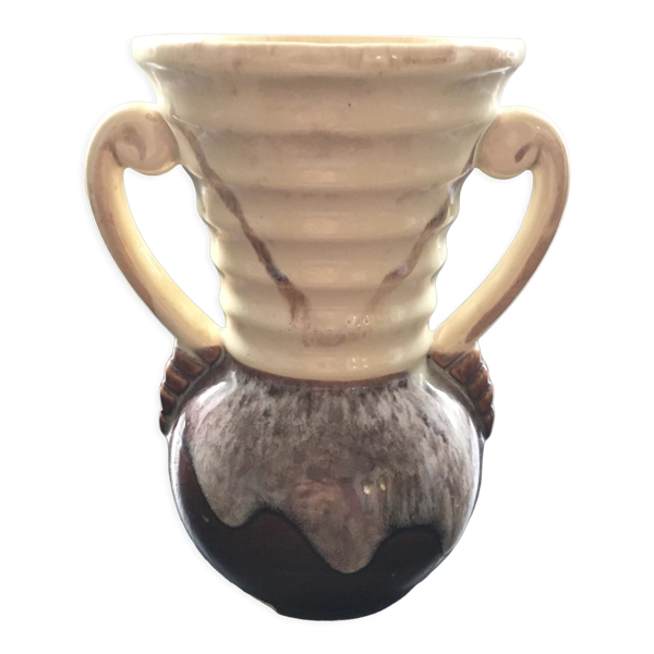 Vase art déco bicolore