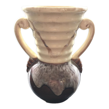 Vase art déco bicolore
