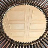 Rattan sun mirror - vintage 70
