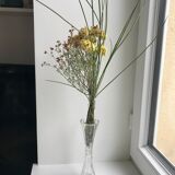 Vase / soliflore en cristal années 50