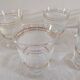 frosted glasses with golden trim, 1950s-60s