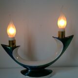 Iridescent ceramic lamp by Verceram France c.1960