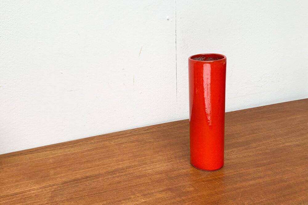 Mid-century minimalist vase WGP in West German ceramic by Marschner Kunsttöpferei, 1960s.