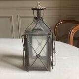 Antique lantern in black metal