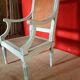 4 armchairs in Vienna straw and wood in Louis XVI style