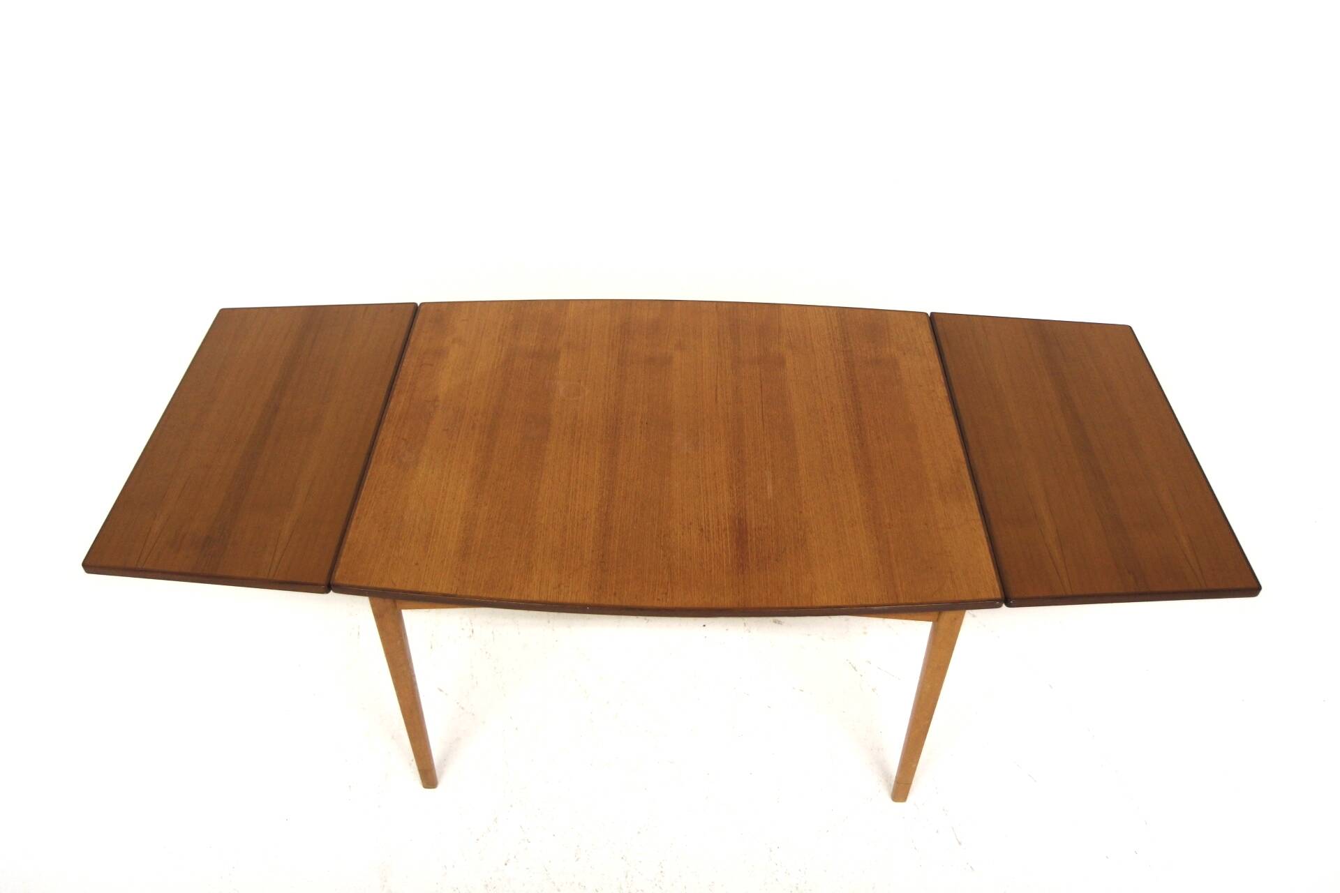 Table de salle à manger "portefeuille" en teck, Suède, 1960