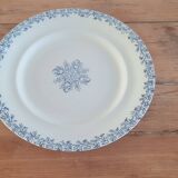 Flat serving compotier in iron earth