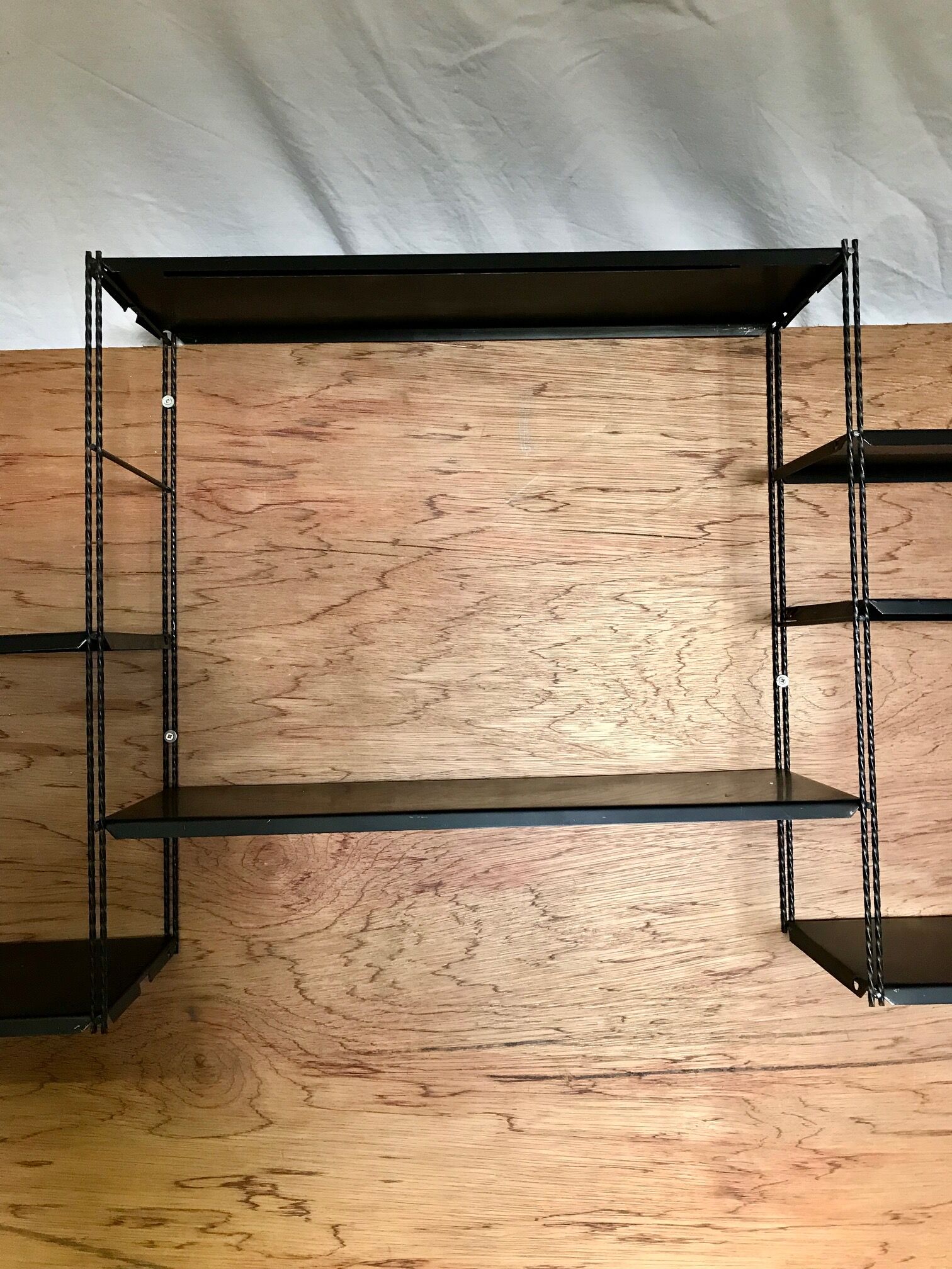 1950s wired wall string shelf