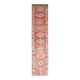 Tapis Somon délavé, fait main, 3 x 13, style vintage turc, 84 x 390 cm