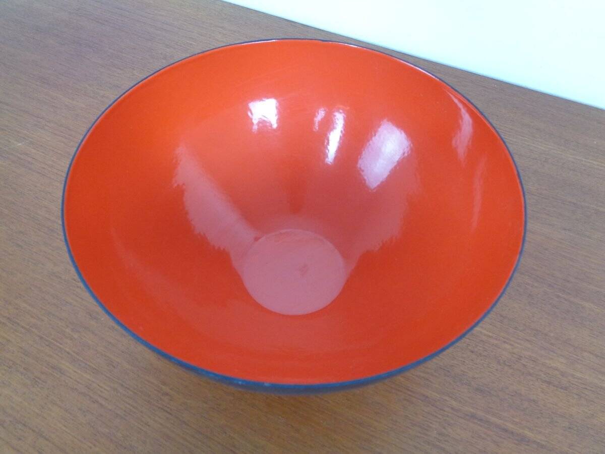 Red Krenit Bowls by Herbert Krenchel Torben Ørskov, Set of 2, 1960s