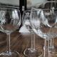 Lot de 6 verres à vin ballon vintage en verre buvant voluté