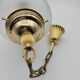 golden metal glass suspension chandelier